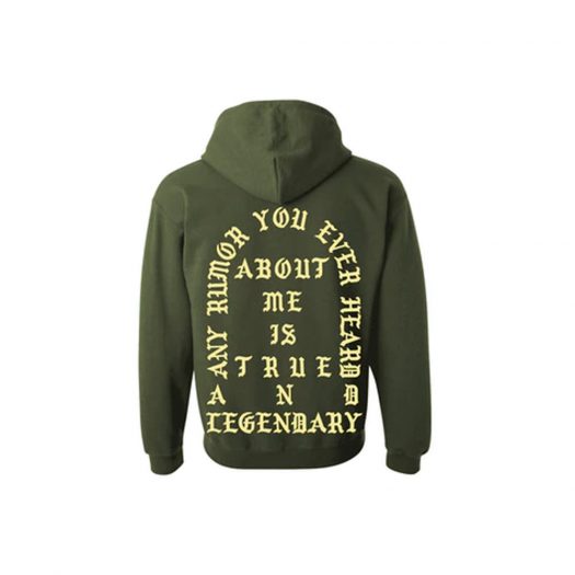 Kanye West Amsterdam Pablo Pop-Up True And Legendary Hoodie Military Green