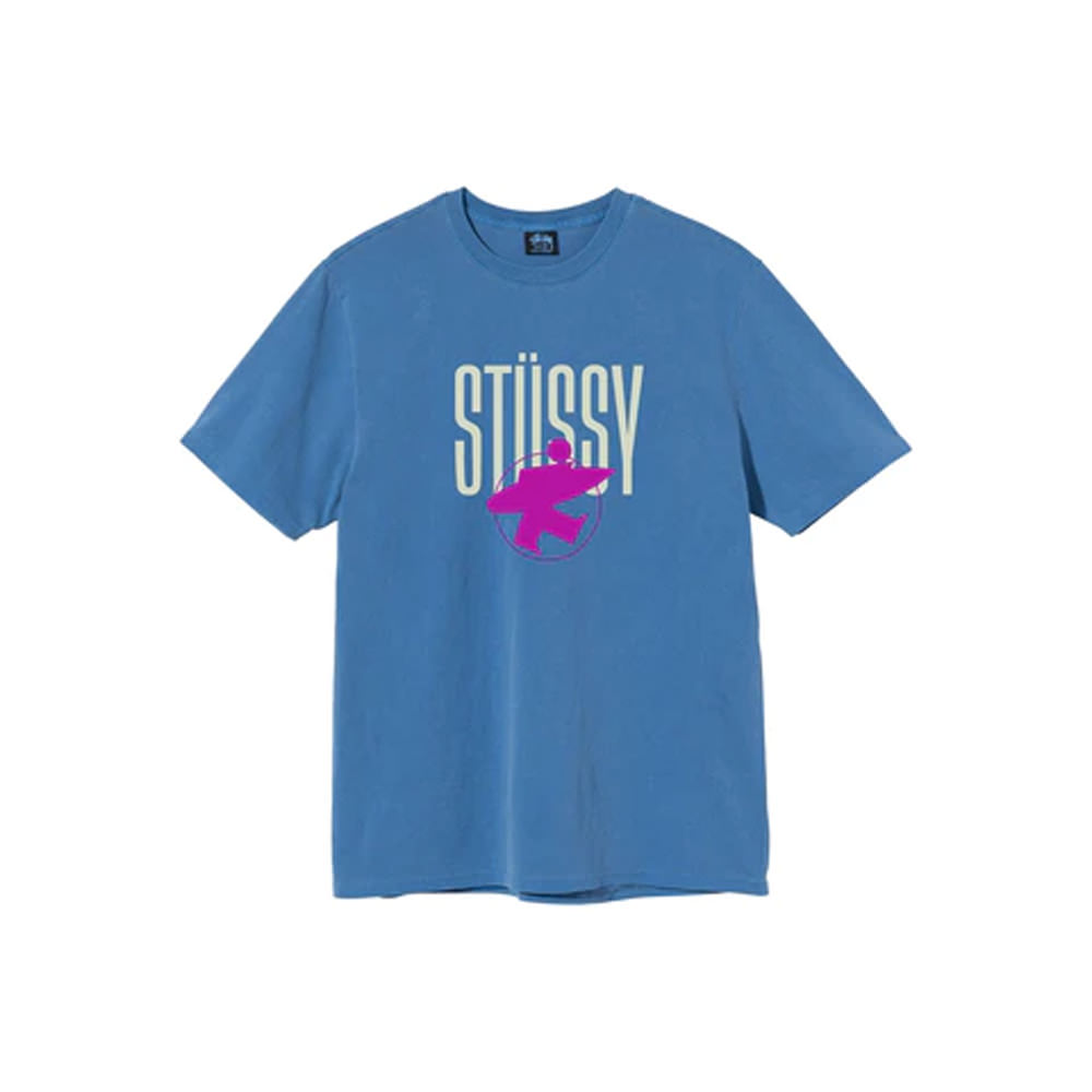 Stussy Surfman Pigment Dyed T-shirt BlueStussy Surfman Pigment