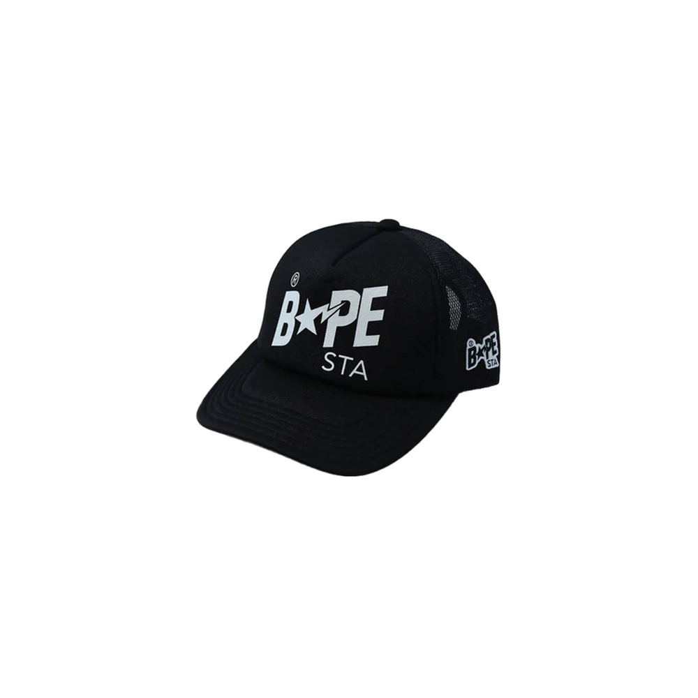 Bape Sta Mesh Cap (Ss21) BlackBape Sta Mesh Cap (Ss21) Black - OFour