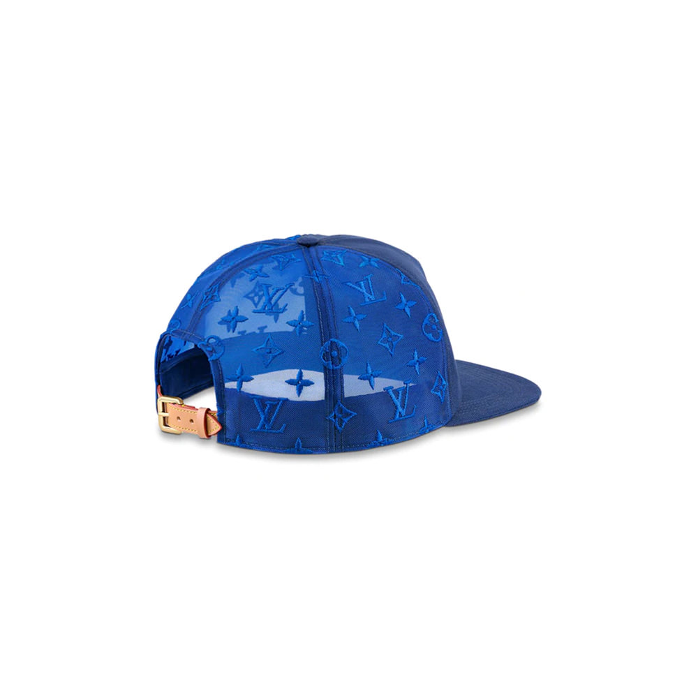 Louis Vuitton Everyday LV Embroidered Mesh Cap BlueLouis Vuitton Everyday LV  Embroidered Mesh Cap Blue - OFour