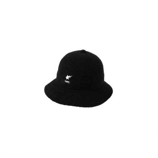 Bape Sta Pile Hat Black