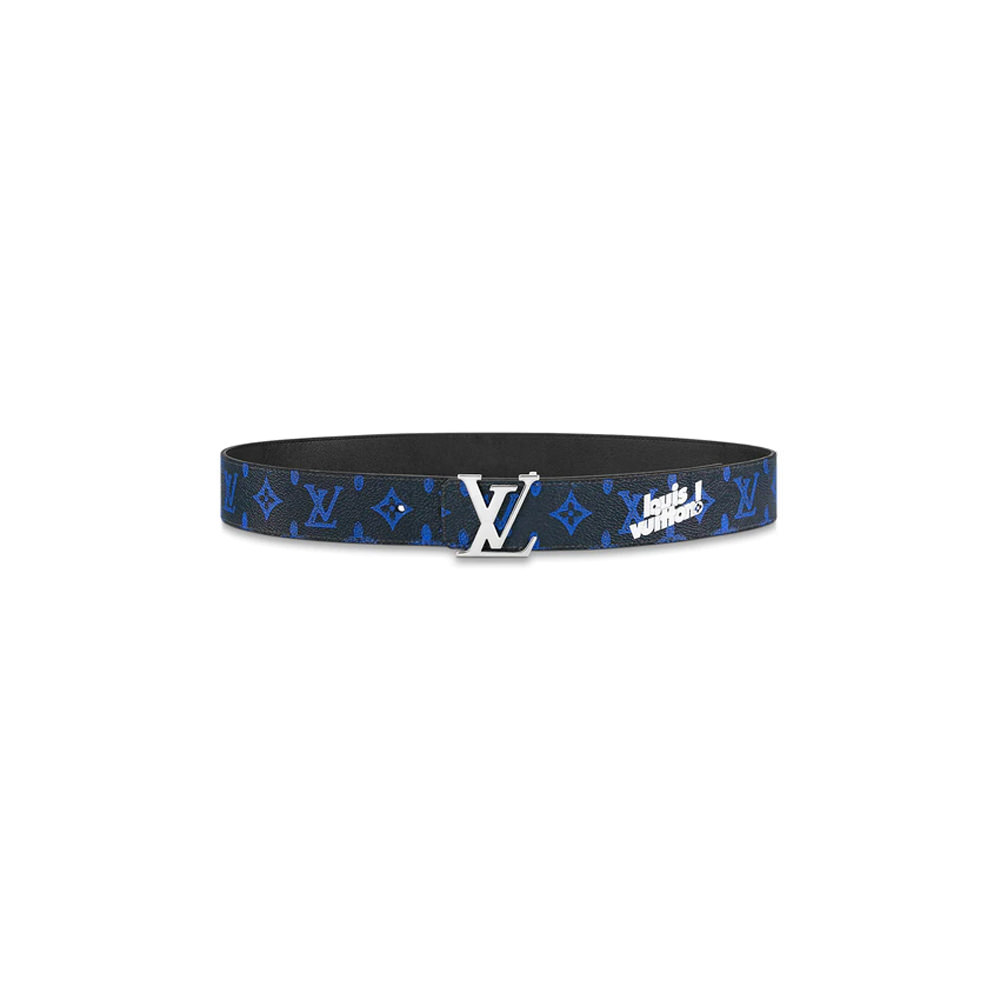 Louis Vuitton LV Initiales 40MM Reversible Belt Monogram BlueLouis Vuitton  LV Initiales 40MM Reversible Belt Monogram Blue - OFour