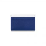 Louis Vuitton Porte Carte Double Card Holder Monogram Blue