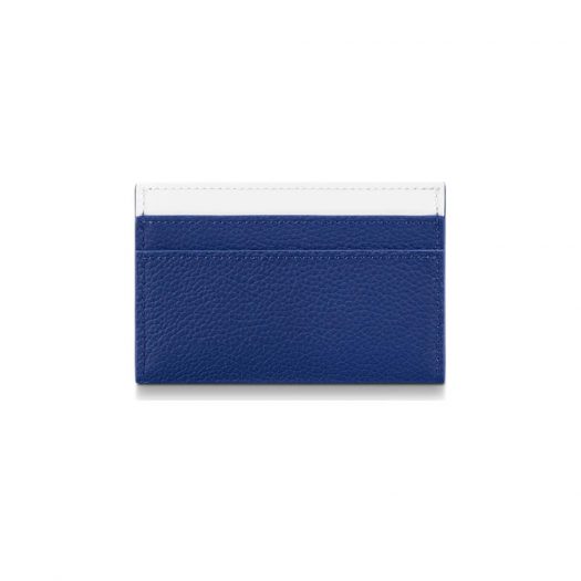 Louis Vuitton Porte Carte Double Card Holder Monogram Blue