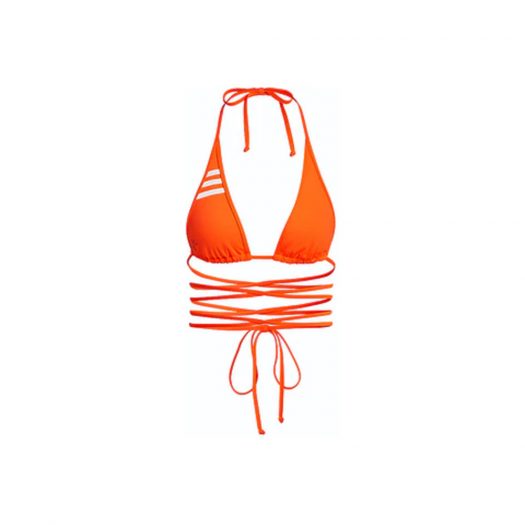 adidas Ivy Park Wrap Bikini Top Solar Orange