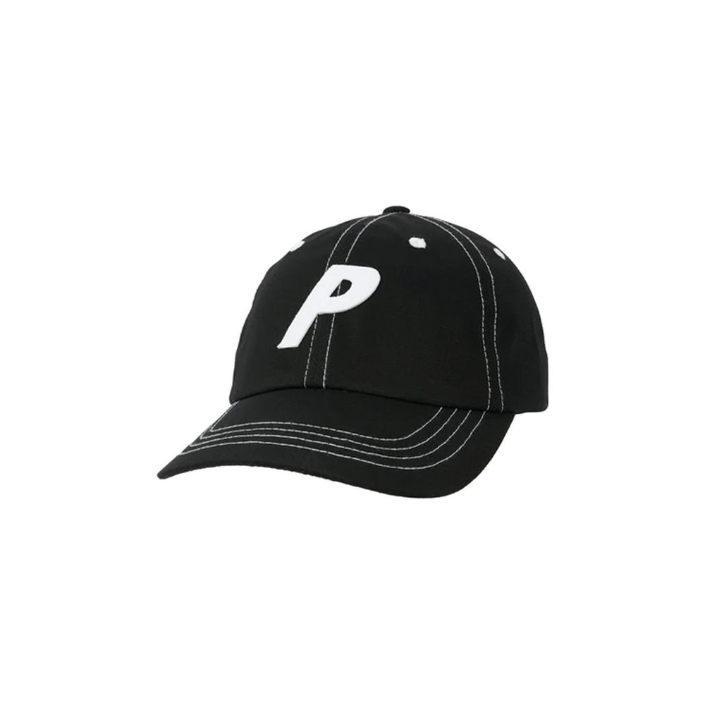 Palace Poplin P 6-Panel BlackPalace Poplin P 6-Panel Black - OFour