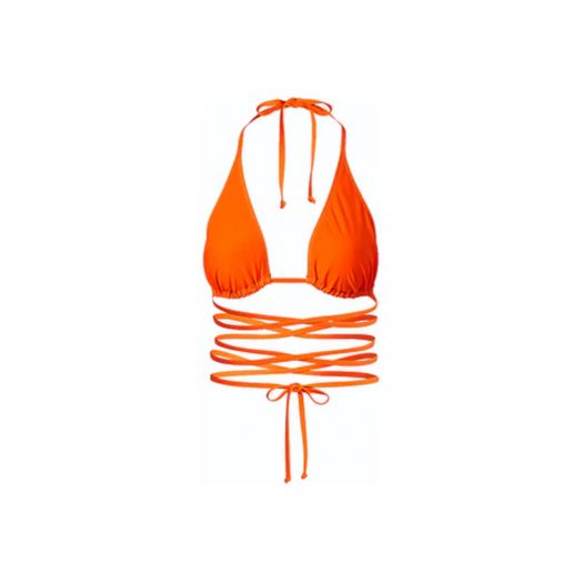 adidas Ivy Park Wrap Bikini Top (Plus Size) Solar Orange