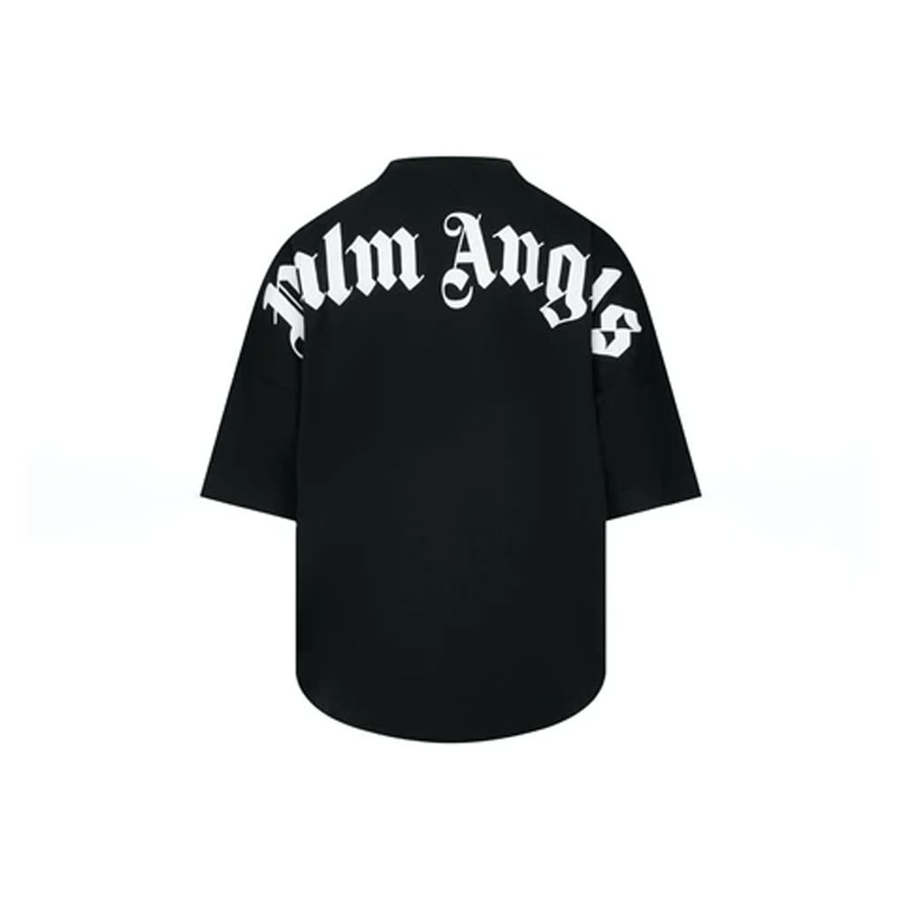 rear logo print T-shirt in black - Palm Angels® Official