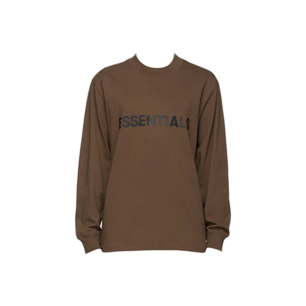 Fear of God Essentials x SSENSE Boxy Long Sleeve T-Shirt Applique Logo Rain Drum