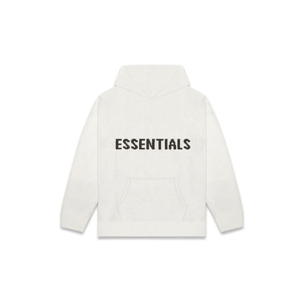 Fear of God Essentials Knit Hoodie (FW20) Oatmeal/Oatmeal Heather/Light