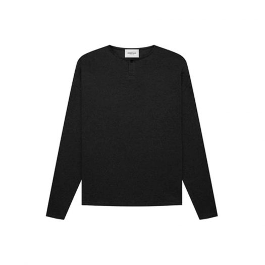 Fear of God Essentials Thermal L/S Henley Black