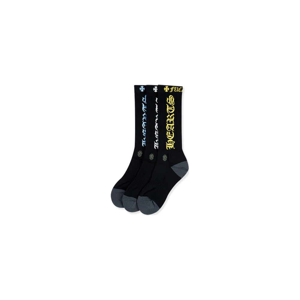Chrome Hearts 3-Pack CH Socks Multicolor/Black