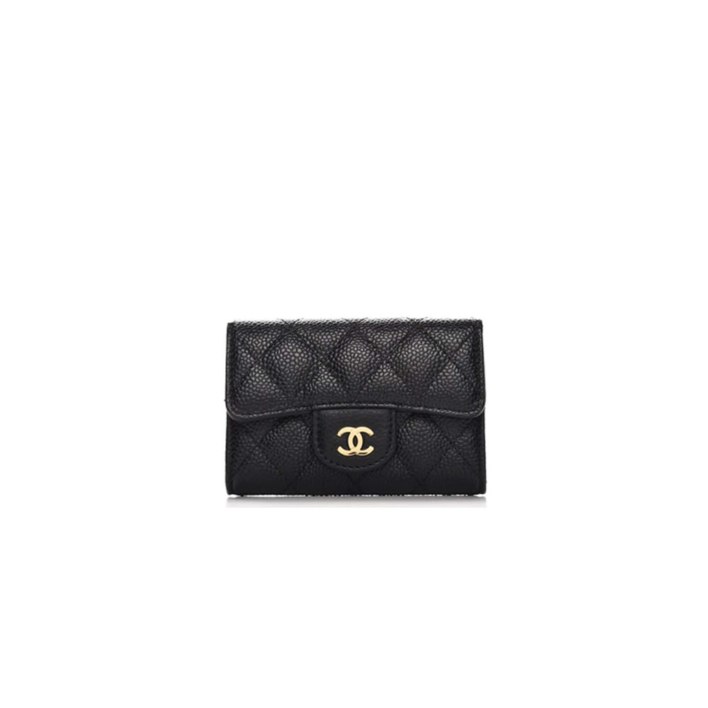 Chanel Caviar Card Holder with Silver Hardware Luxury Bags  Wallets on  Carousell