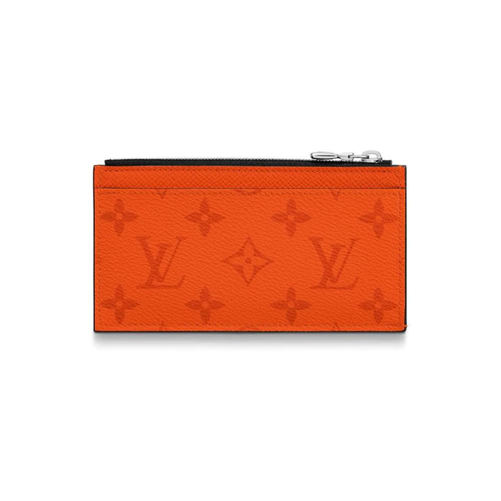 Louis Vuitton Pocket Organizer Monogram Eclipse Volcano Orange for Men