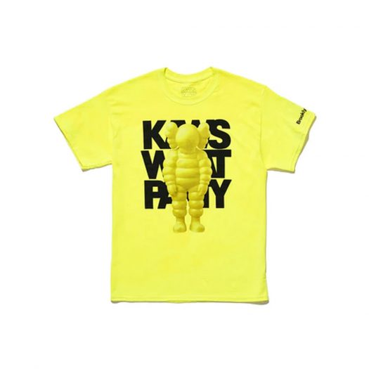 KAWS Brooklyn Museum WHAT PARTY T-shirt Yellow