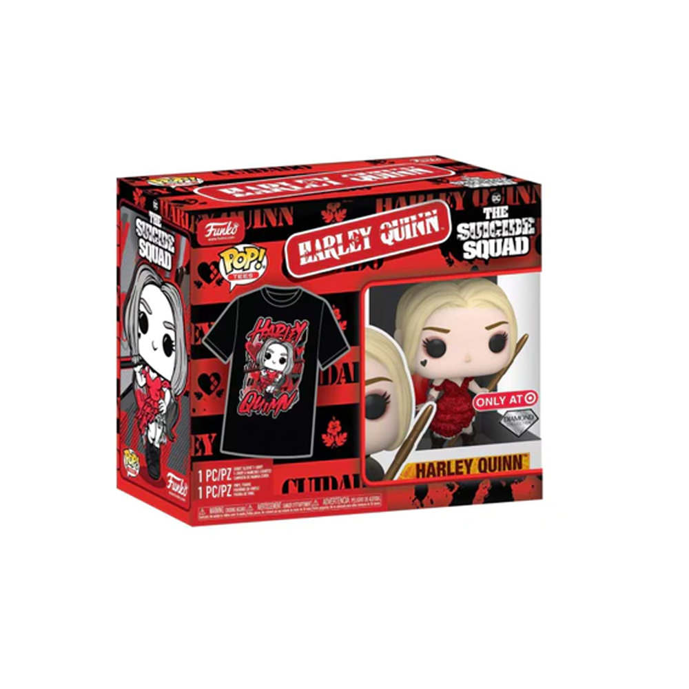 Funko Pop! Collectors Box Movies Suicide Squad Harley Diamond Collection Target Exclusive & Tee Figure #1111Funko Pop! Collectors Box Movies Suicide Harley Quinn Diamond Collection Target Exclusive & Tee Figure #