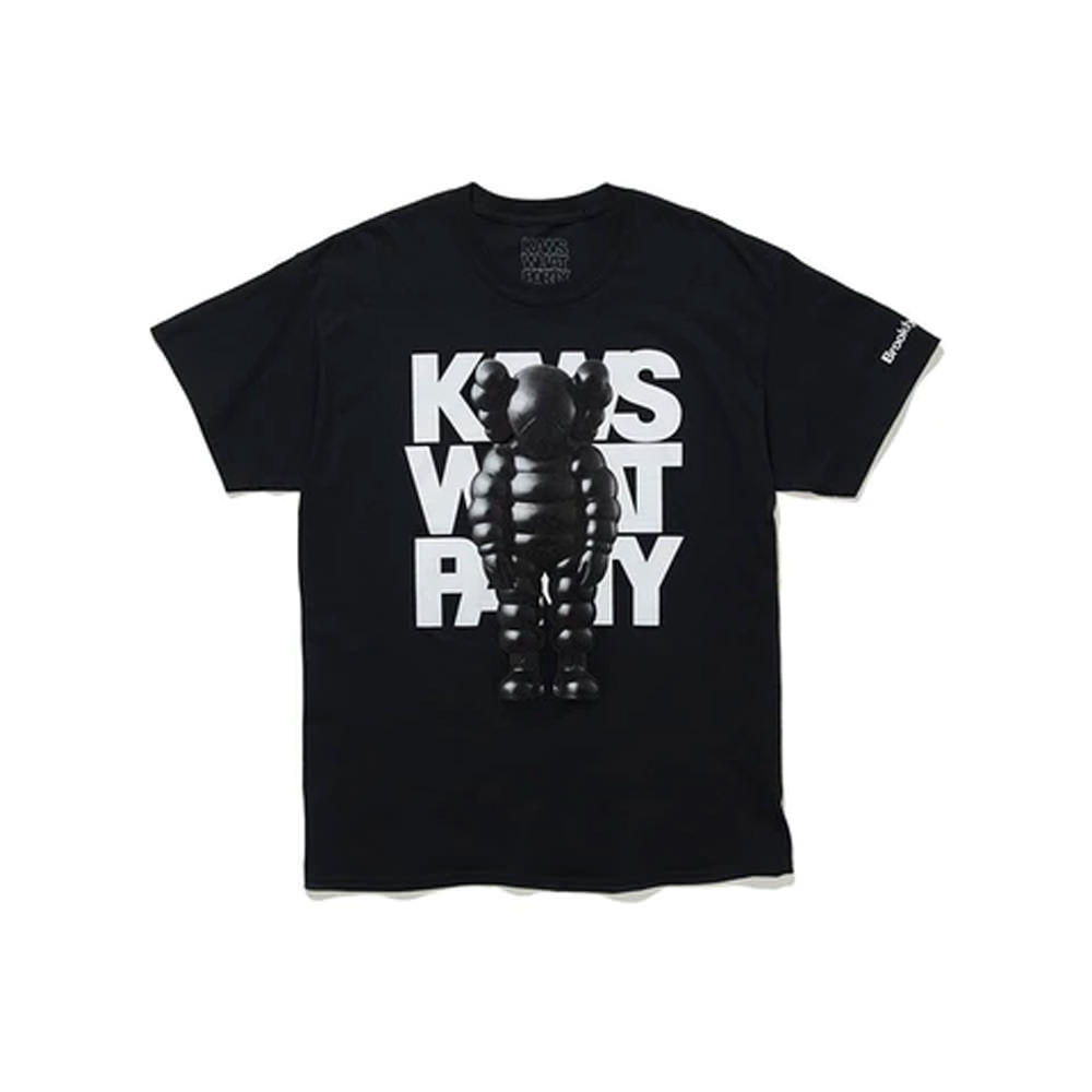 KAWS Brooklyn Museum WHAT PARTY T-shirt Black