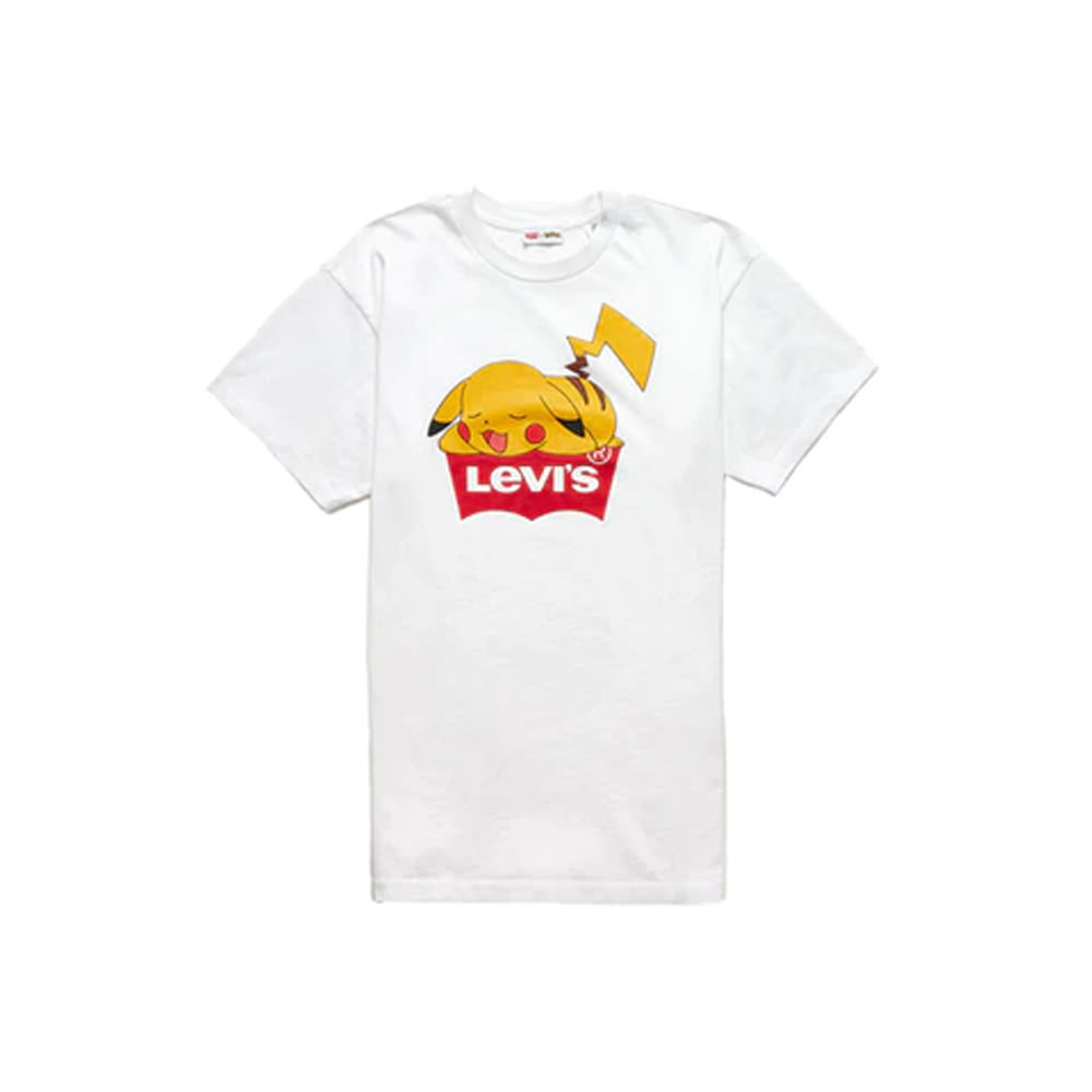 Levis x Pokémon Pikachu Unisex Short Sleeve T-shirt White