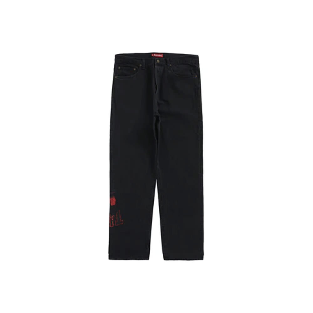 Supreme Thrasher Regular Jean Washed BlackSupreme Thrasher Regular