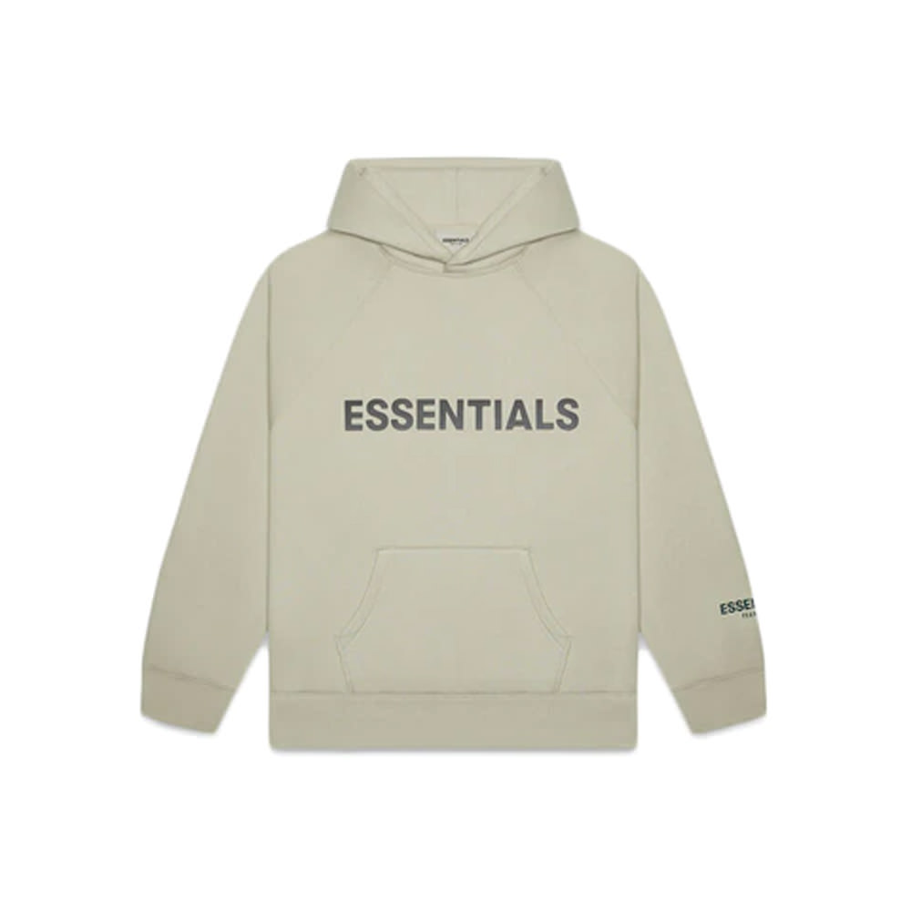Fear of God Essentials Pullover Hoodie Applique Logo MossFear of God ...