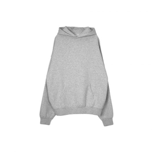Fear of God Essentials Logo Pullover Hoodie Grey (With Black Print