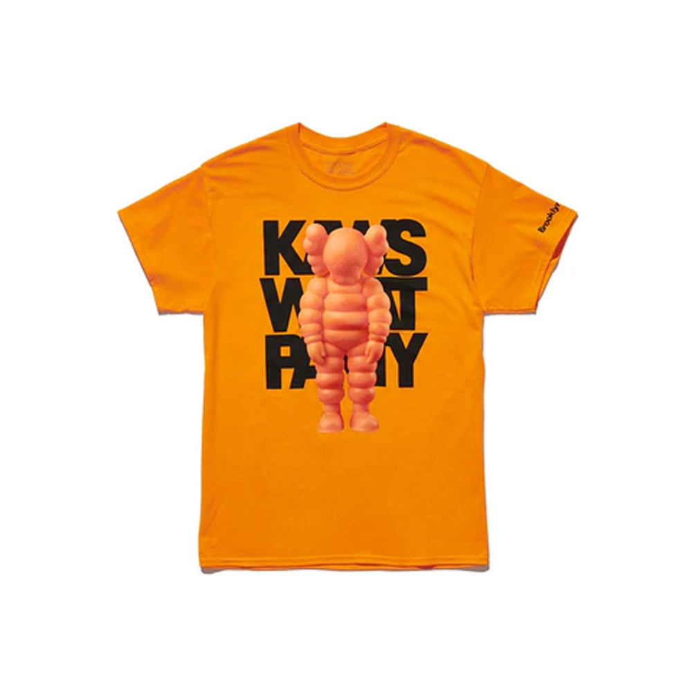 KAWS Brooklyn Museum WHAT PARTY T-shirt Orange
