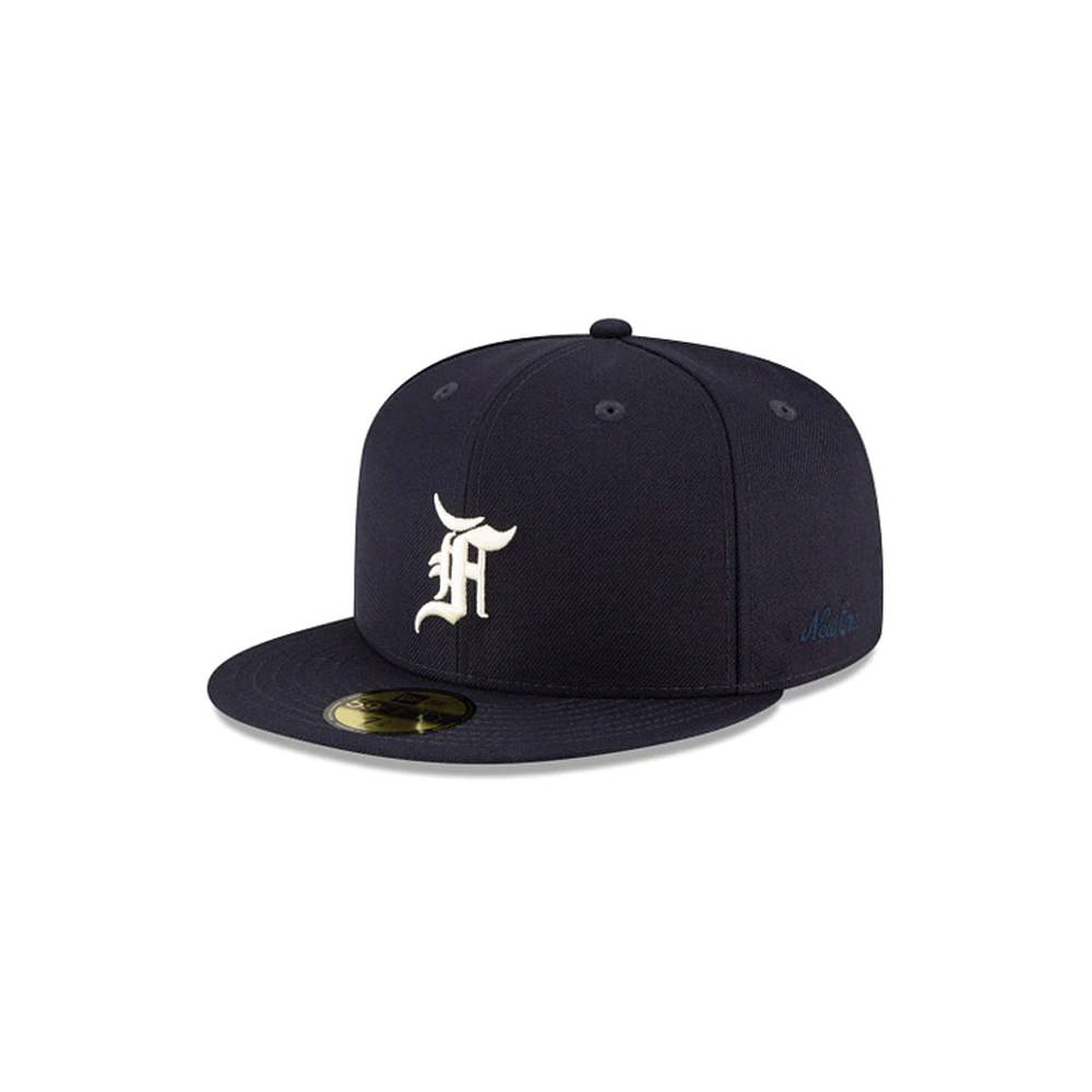 Fear of God Essentials New Era 59Fifty Fitted Hat (FW21) NavyFear of ...