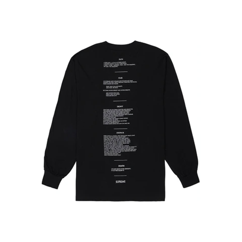 Supreme The Crow L/S Tee BlackSupreme The Crow L/S Tee Black - OFour