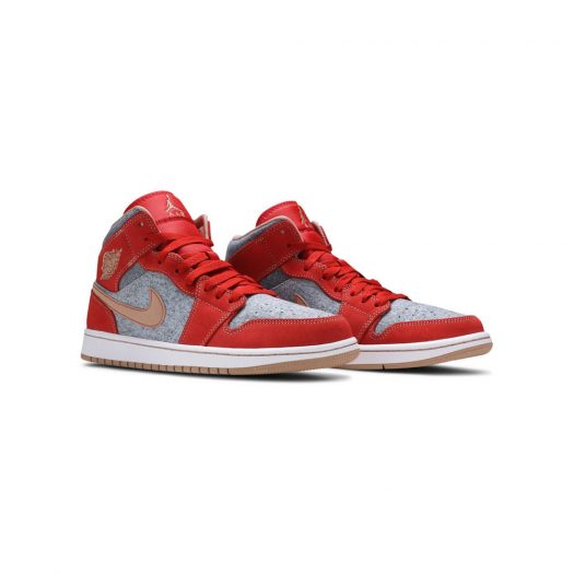 Jordan 1 Mid Denim Red