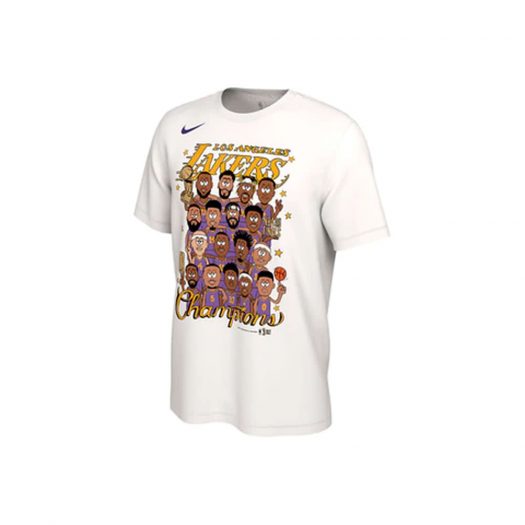 Nike Los Angeles Lakers Champions Club Roster T-shirt White