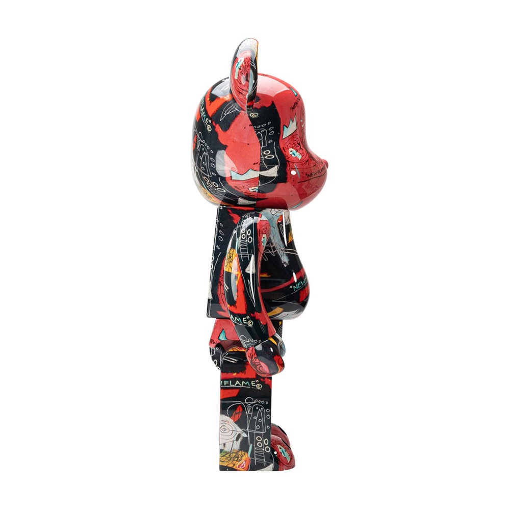 Bearbrick Andy Warhol x JEAN-MICHEL BASQUIAT #1 1000%Bearbrick ...