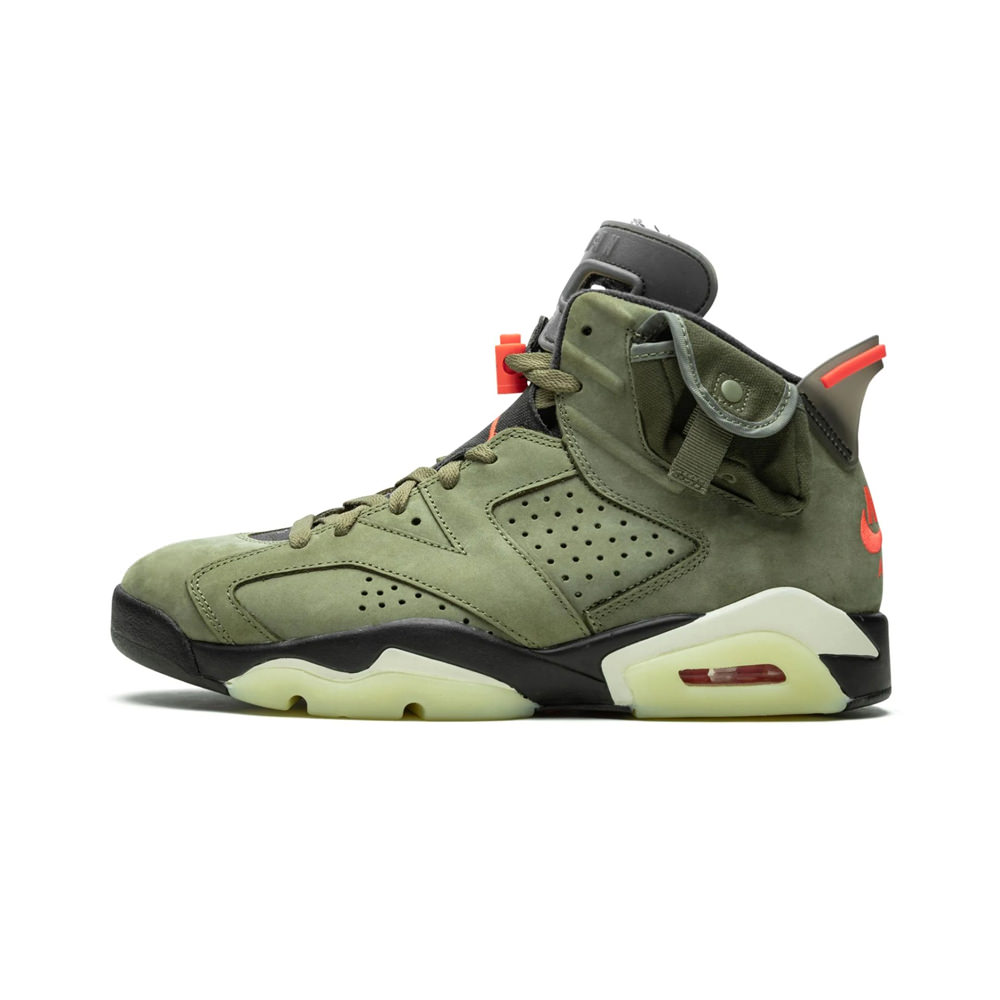 TravisScott×Nike AirJordan 6 MediumOlive-