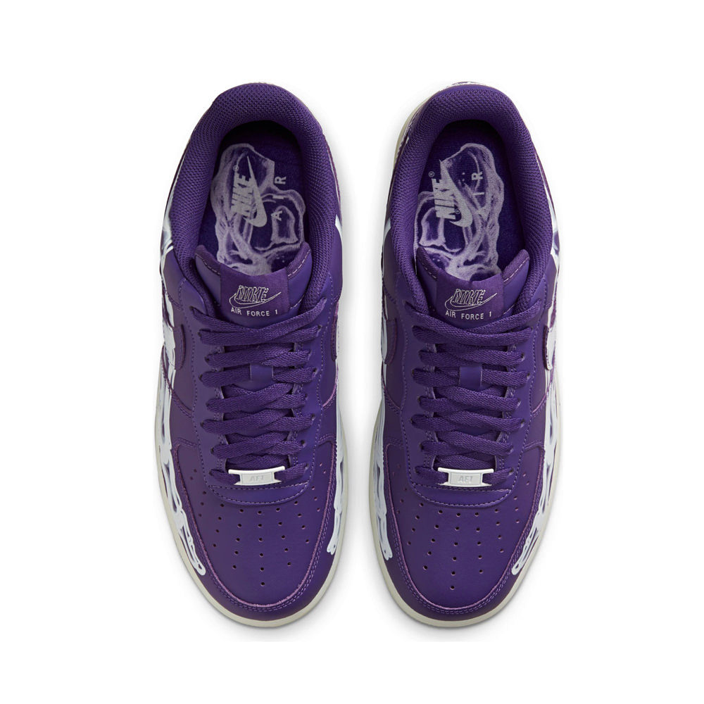 gegevens Necklet Verder Nike Air Force 1 Low '07 QS Purple Skeleton Halloween (2021)Nike Air Force 1  Low '07 QS Purple Skeleton Halloween (2021) - OFour