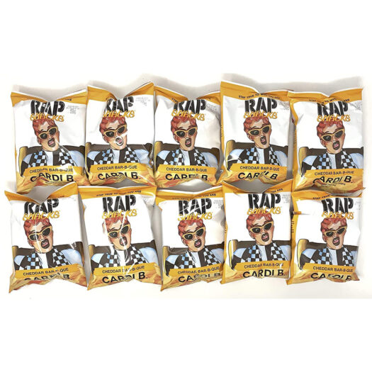 Rap Snacks 1 oz Potato Chip Bags (Cardi B Cheddar Bar-B-Que, 10 Pack)