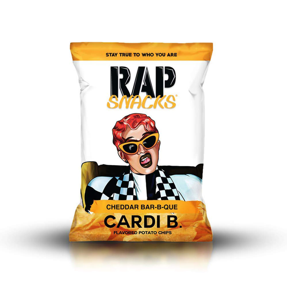 Rap Snacks Featuring Hip-Hop Stars (Cardi B Cheddar BBQ Potato Chips 70 ...