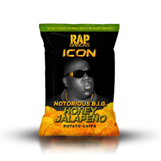 Rap Snacks Featuring Hip-Hop Stars (Notorious BIG ICON Honey Jalapeno Potato Chips 78g)