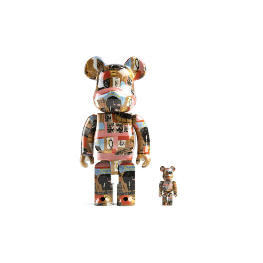 Bearbrick Andy Warhol x JEAN-MICHEL BASQUIAT #2 100% & 400% Set