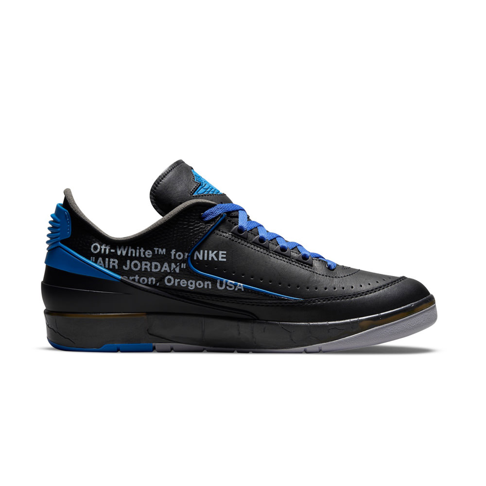 Jordan 2 Retro Low SP Off-White Black BlueJordan 2 Retro Low SP