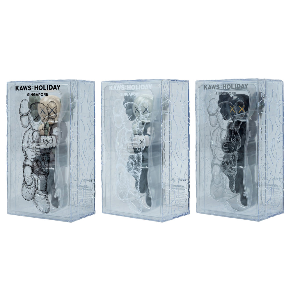 KAWS HOLIDAY SINGAPORE Figure Set Brown/Grey/BlackKAWS HOLIDAY ...