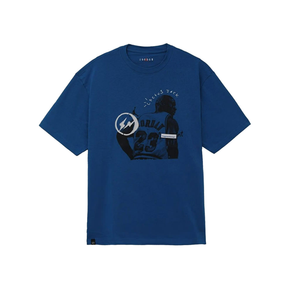Travis Scott x Jordan x Fragment T-shirt BlueTravis Scott x Jordan x