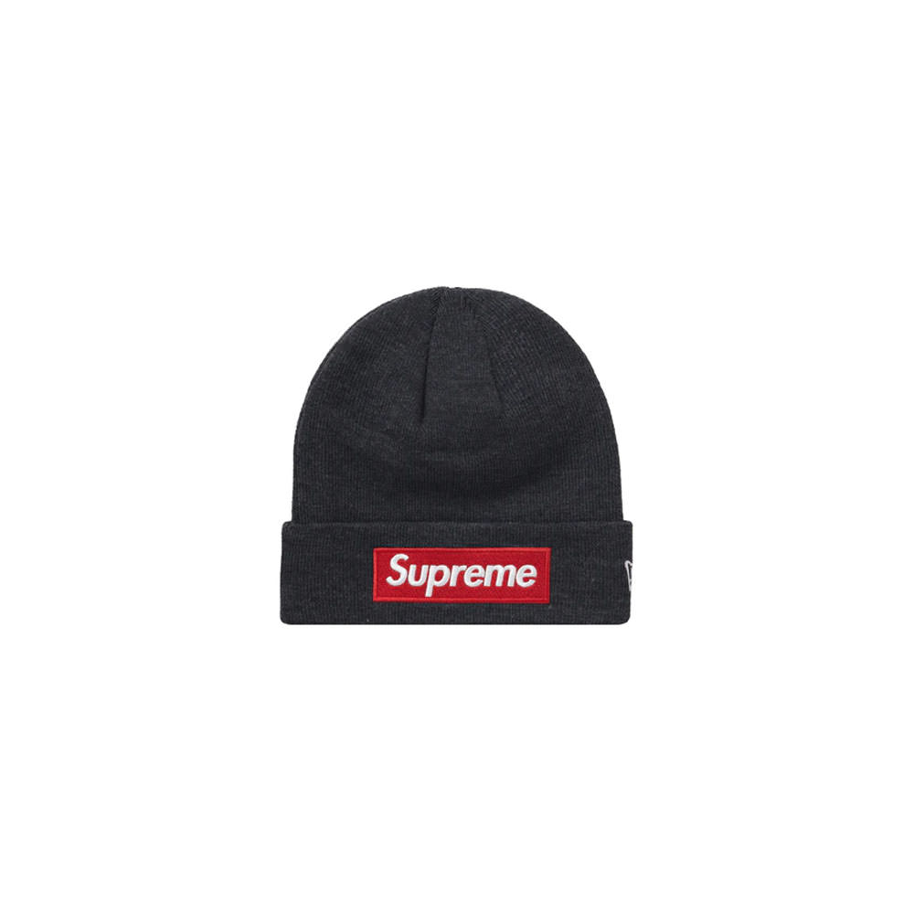 Supreme New Era Box Logo Beanie (FW21) CharcoalSupreme New Era Box 