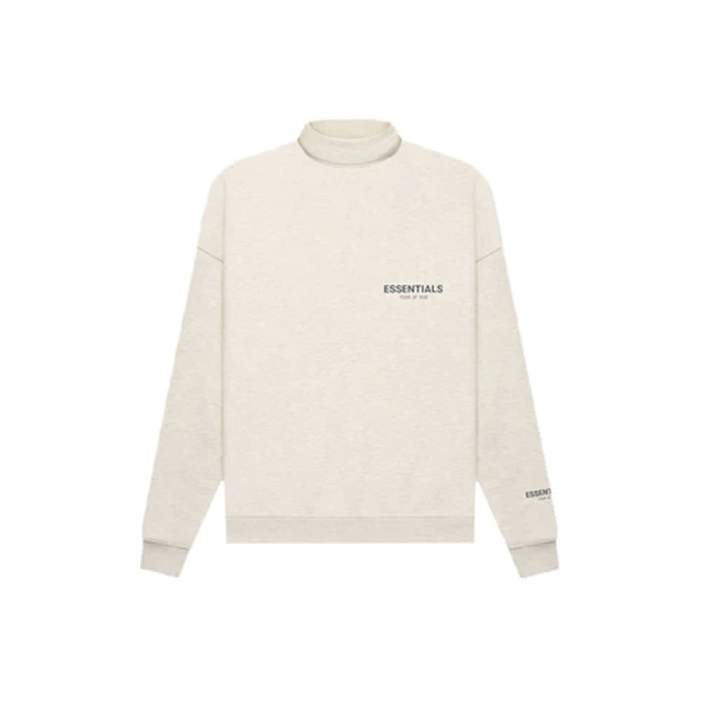 Fear of God Essentials Core Collection Pullover Mockneck Light Heather ...