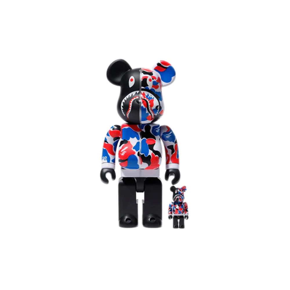 Bearbrick x Bape Shark London Store 100% & 400% SetBearbrick x Bape Shark  London Store 100% & 400% Set - OFour