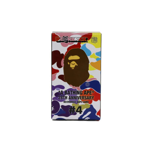 Bearbrick x A Bathing Ape 28th Anniversary Camo #4 100% Black/Olive