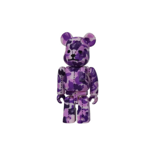 Bearbrick x A Bathing Ape 28th Anniversary Camo #4 100% Purple