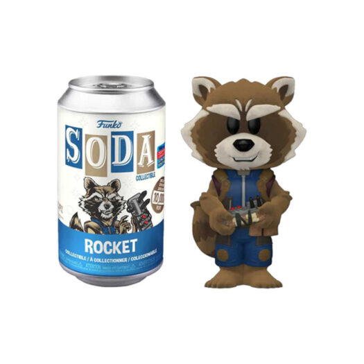 Funko Soda Marvel Rocket 2021 Fall Convention Exclusive Open Can Chase Figure