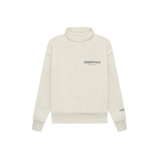 Fear of God Essentials Core Collection Kids Pullover Mockneck Light Heather Oatmeal