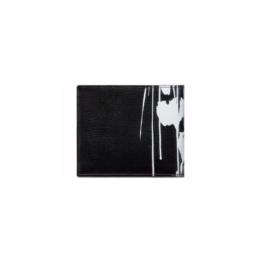 Dior x Raymond Pettibon Wallet Calfskin Black/White