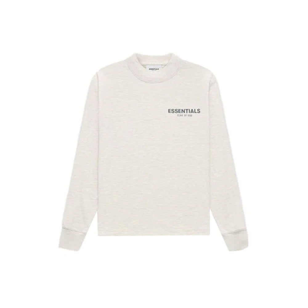 Fear of God Essentials Core Collection Kids L/S T-shirt Light Heather Oatmeal