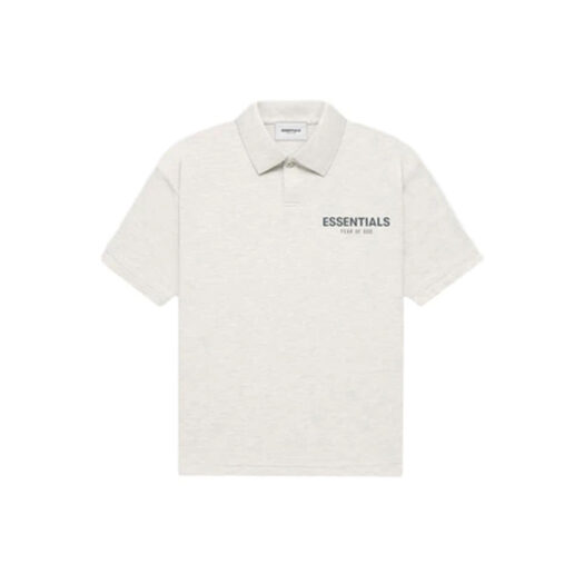 Fear of God Essentials Core Collection Kids Polo Light Heather Oatmeal
